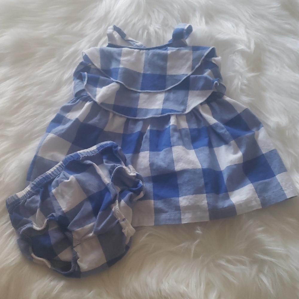 Carter's dress w/ bottoms picnic ranching